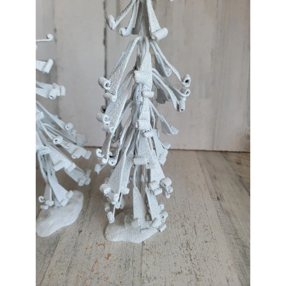 Pacific rim white glitter Xmas tree star Unique Home decor pine set figure